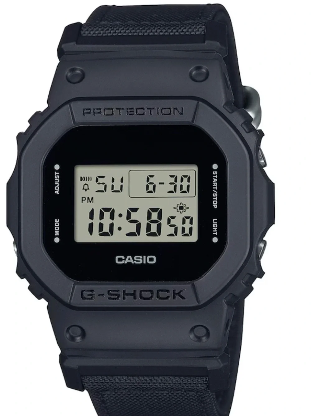 G-Shock Casio Digital Black Eco Fabric Strap Watch Mens